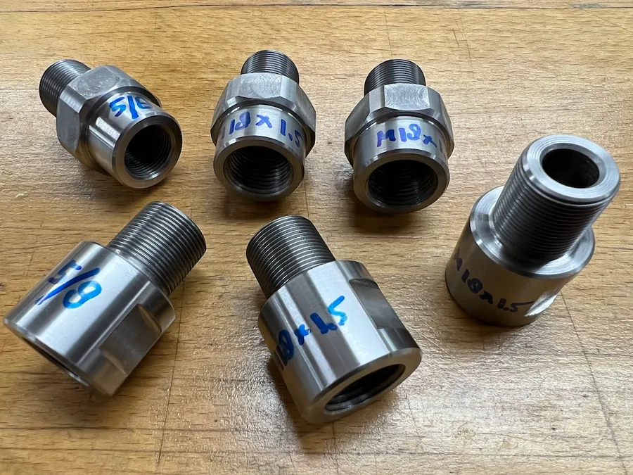 Verschillende varianten verloopadapters